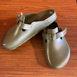 Birkenstock Boston Essentials Khaki Green, Men's 13, New In The Box